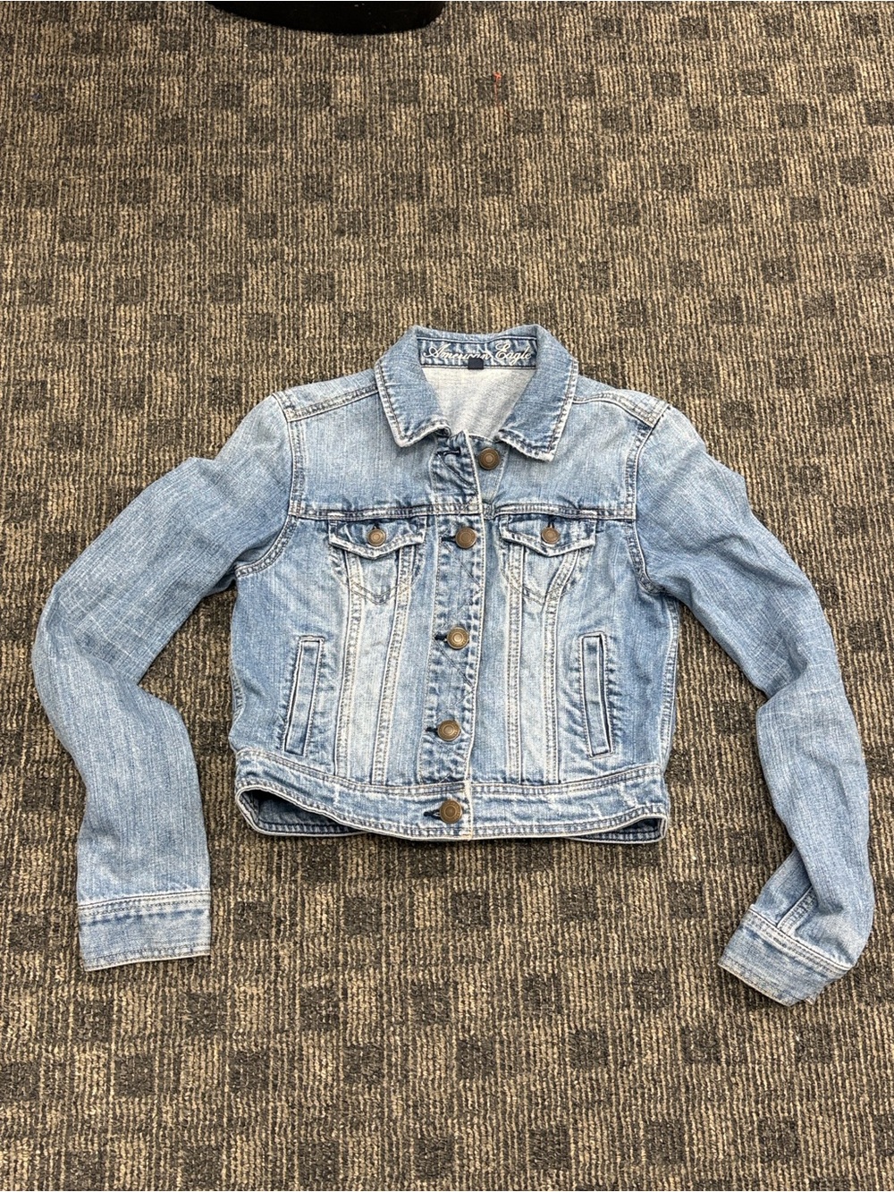 American Eagle Outfitters Light Blue Denim Jacket